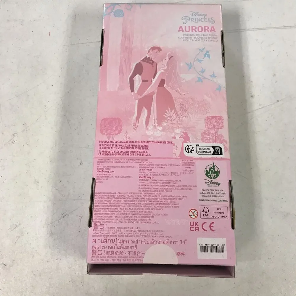 Disney Princess Aurora Sleeping Beauty Doll with Brush for Kids, 11.5" T… - Picture 2 of 4